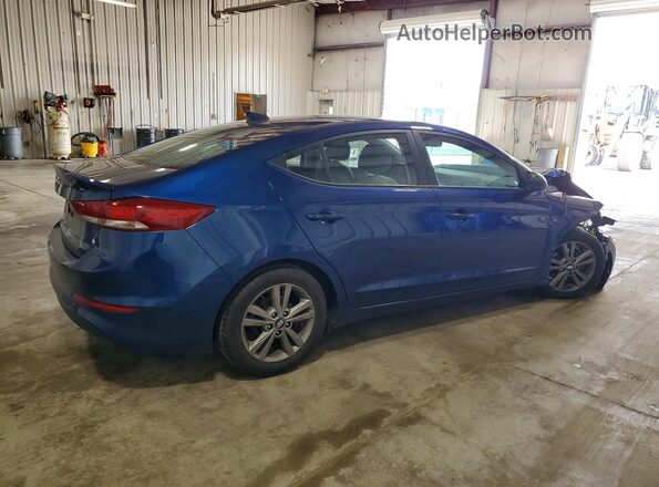 5NPD84LF9JH396645 2018 HYUNDAI ELANTRA Blue Задня права чверть