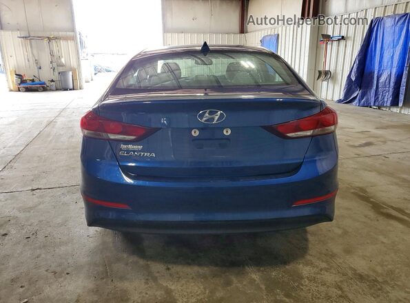 5NPD84LF9JH396645 2018 HYUNDAI ELANTRA Blue Вид ззаду