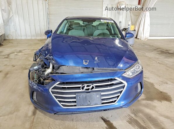 5NPD84LF9JH396645 2018 HYUNDAI ELANTRA Blue Вид спереду