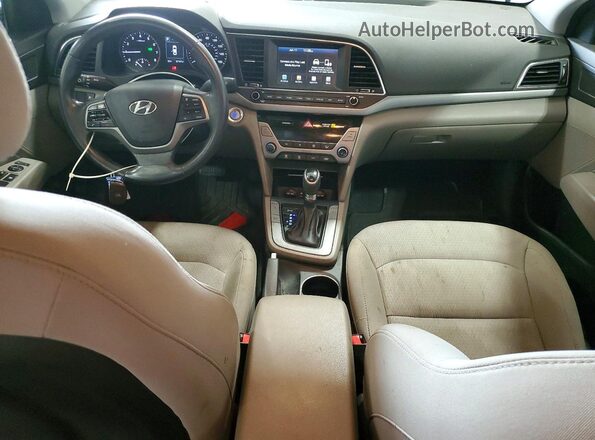 5NPD84LF9JH396645 2018 HYUNDAI ELANTRA Blue Вид панелі приладів