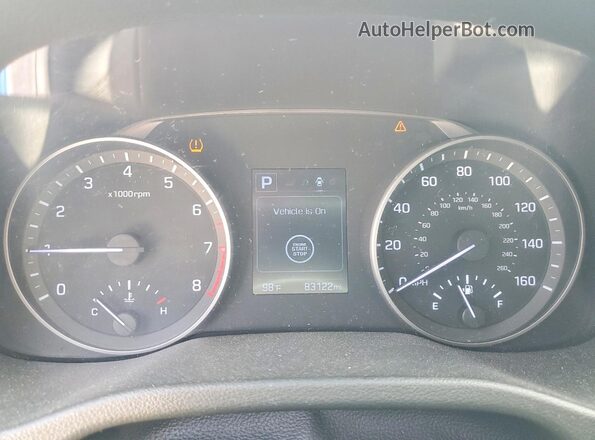 5NPD84LF9JH401259 2018 HYUNDAI ELANTRA Blue Vista del cuadro de instrumentos