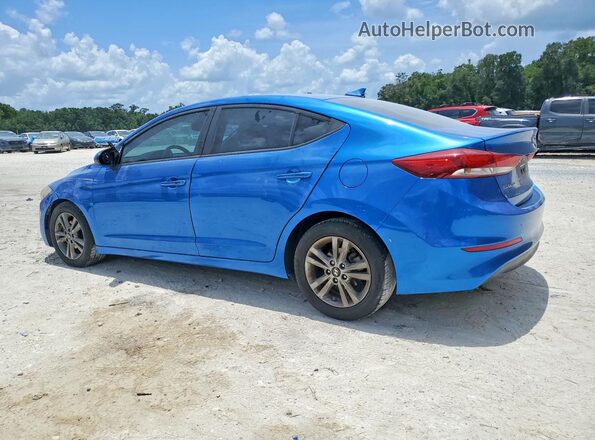 5NPD84LF9JH401259 2018 HYUNDAI ELANTRA Blue Trasero izquierdo