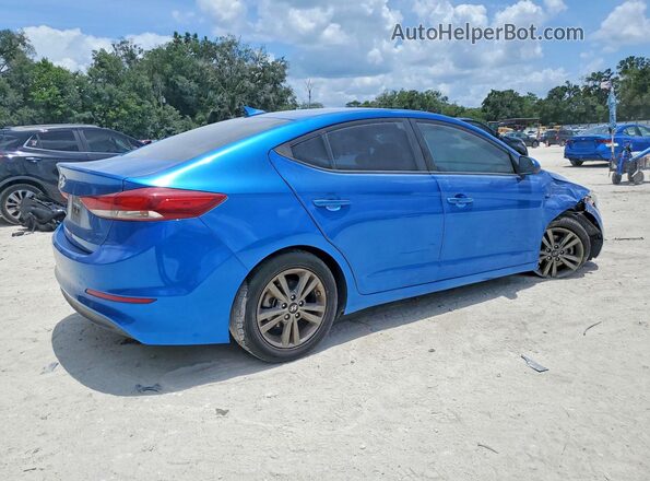5NPD84LF9JH401259 2018 HYUNDAI ELANTRA Blue Trasero derecho