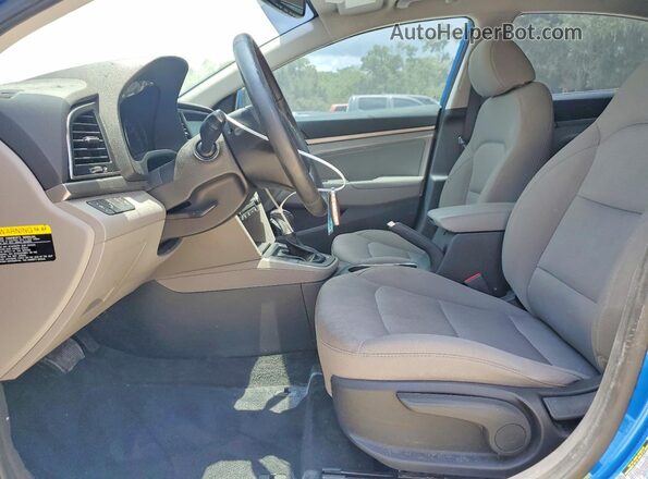 5NPD84LF9JH401259 2018 HYUNDAI ELANTRA Blue Vista interior delantera