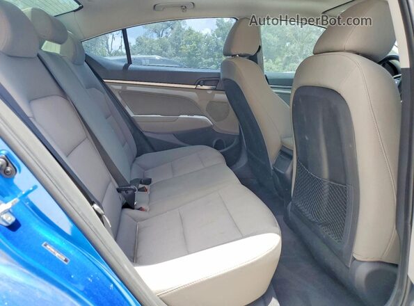 5NPD84LF9JH401259 2018 HYUNDAI ELANTRA Blue Vista de los asientos traseros