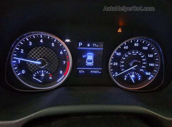 5NPD84LF9KH428172 2019 HYUNDAI ELANTRA Silver Vista del cuadro de instrumentos