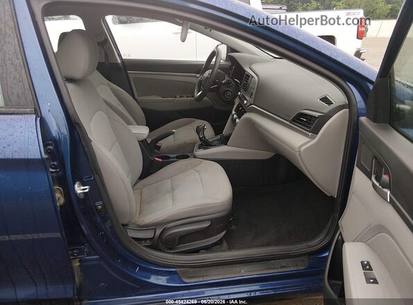 5NPD84LF9LH512204 2020 HYUNDAI ELANTRA Blue Widok wnętrza z przodu