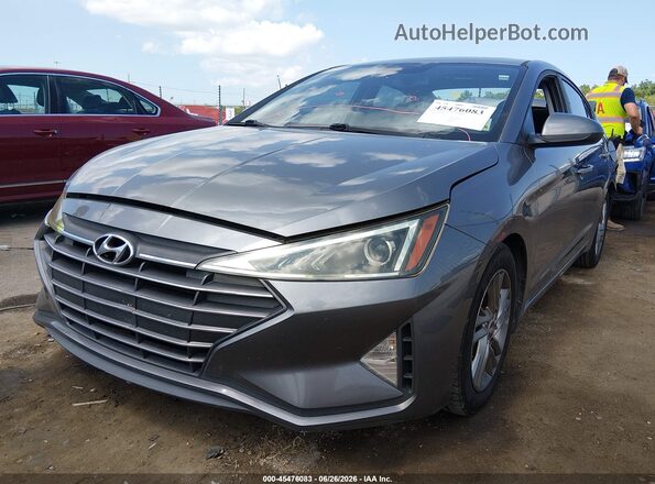 5NPD84LF9LH537569 2020 HYUNDAI ELANTRA Gray Առջևի ձախ երեք քառորդ տեսարան