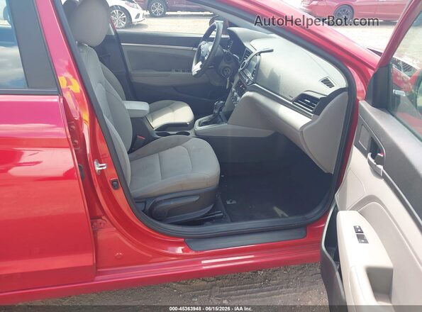 5NPD84LF9LH552430 2020 HYUNDAI ELANTRA Red Widok wnętrza z przodu