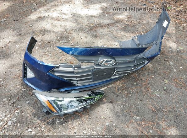 5NPD84LF9LH575285 2020 HYUNDAI ELANTRA Blue Вид щитка приладів