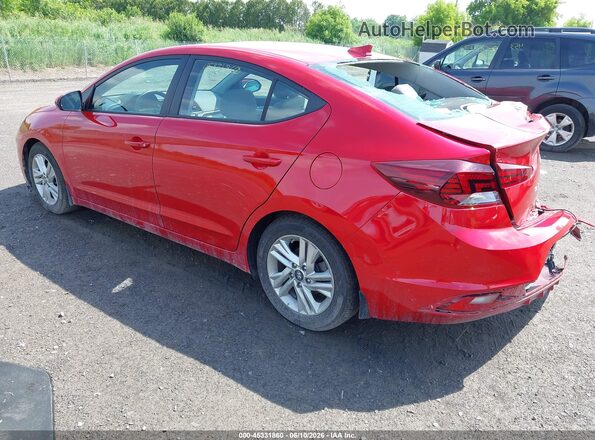 5NPD84LF9LH589851 2020 HYUNDAI ELANTRA Red უკანა მარცხენა
