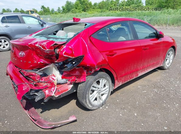 5NPD84LF9LH589851 2020 HYUNDAI ELANTRA Red უკანა მარჯვენა