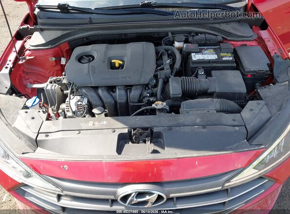 5NPD84LF9LH589851 2020 HYUNDAI ELANTRA Red უკანა ხედი