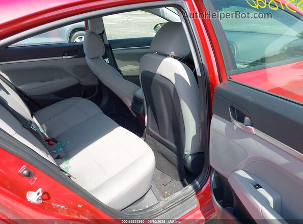5NPD84LF9LH589851 2020 HYUNDAI ELANTRA Red VIN კოდის სტიკერის ხედი