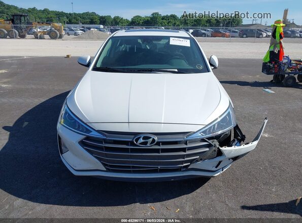 5NPD84LF9LH597139 2020 HYUNDAI ELANTRA White Widok deski rozdzielczej