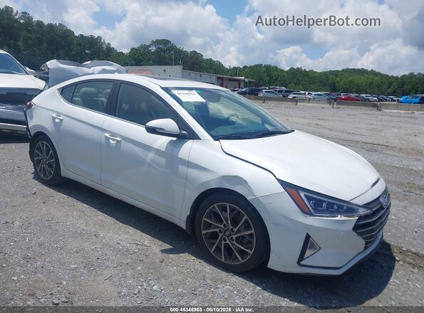 5NPD84LF9LH601495 2020 HYUNDAI ELANTRA White უკანა სალონის ხედი
