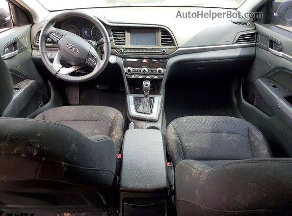5NPD84LF9LH602632 2020 HYUNDAI ELANTRA Черный Вид панели приборов