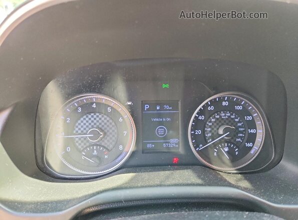 5NPD84LF9LH617938 2020 HYUNDAI ELANTRA Gray Instrument cluster view