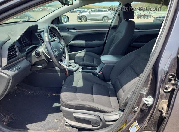 5NPD84LF9LH619432 2020 HYUNDAI ELANTRA Угольный Вид салона спереди