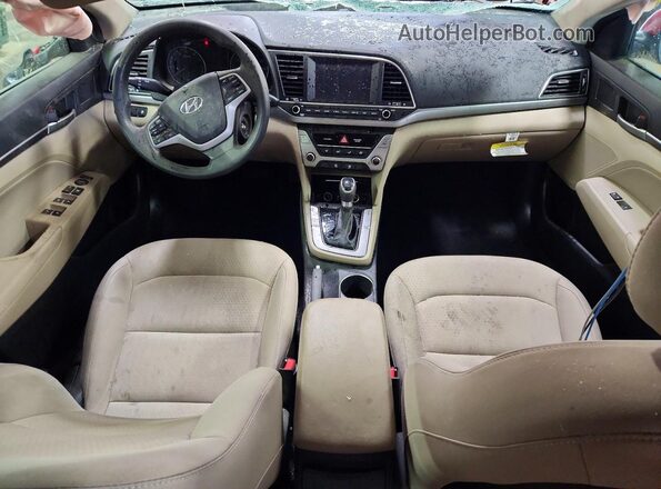 5NPD84LFXHH005285 2017 HYUNDAI ELANTRA Red წინა პანელის ხედი
