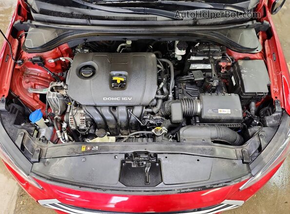5NPD84LFXHH005285 2017 HYUNDAI ELANTRA Red უკანა სალონის ხედი