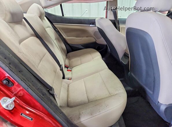 5NPD84LFXHH005285 2017 HYUNDAI ELANTRA Red უკანა სავარძლების ხედი
