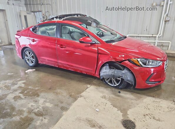 5NPD84LFXHH005285 2017 HYUNDAI ELANTRA Red წინა მარჯვენა