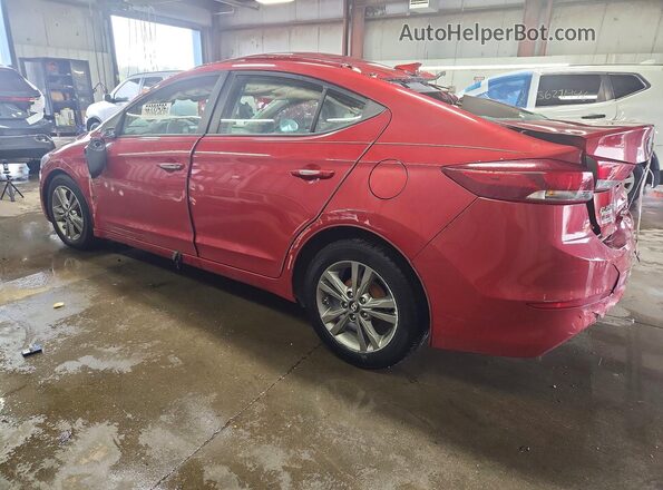 5NPD84LFXHH005285 2017 HYUNDAI ELANTRA Red უკანა მარცხენა