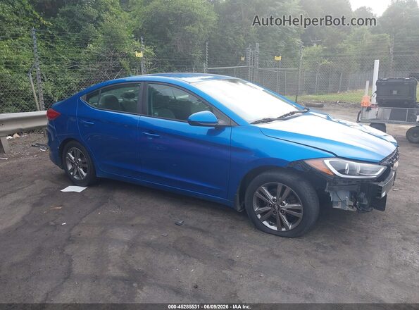 5NPD84LFXHH024516 2017 HYUNDAI ELANTRA Blue Սալոնի 360 աստիճան տեսք