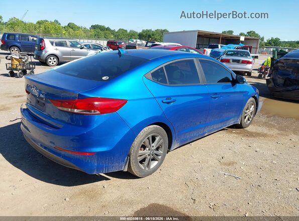 5NPD84LFXHH027559 2017 HYUNDAI ELANTRA Blue Trasero derecho