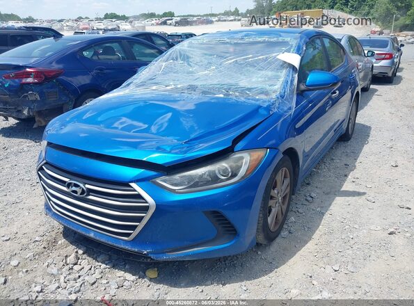 5NPD84LFXHH027917 2017 HYUNDAI ELANTRA Blue წინა ხედი