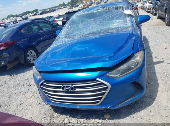 5NPD84LFXHH027917 2017 HYUNDAI ELANTRA Blue ხელსაწყოთა პანელის ხედი