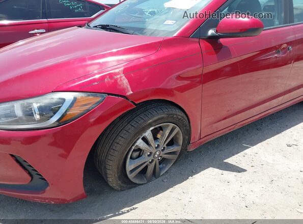 5NPD84LFXHH065518 2017 HYUNDAI ELANTRA Red Вид спереду