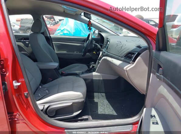 5NPD84LFXHH065518 2017 HYUNDAI ELANTRA Red Вид салону спереду