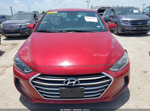 5NPD84LFXHH065518 2017 HYUNDAI ELANTRA Red Вид щитка приладів