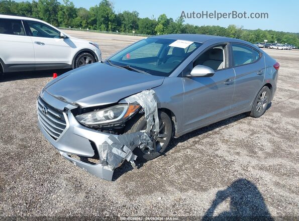 5NPD84LFXHH067267 2017 HYUNDAI ELANTRA Silver Front left