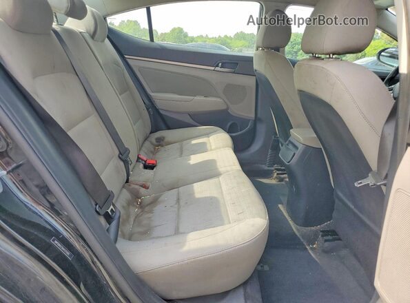 5NPD84LFXHH121005 2017 HYUNDAI ELANTRA Black Rear seats view