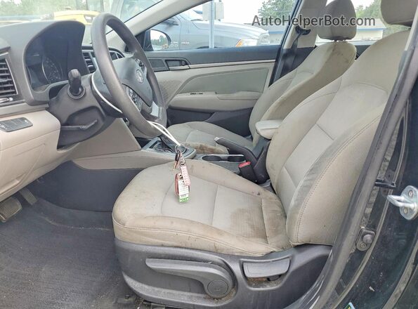 5NPD84LFXHH121005 2017 HYUNDAI ELANTRA Black Front interior view