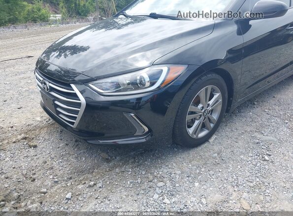 5NPD84LFXHH147619 2017 HYUNDAI ELANTRA Black Front view