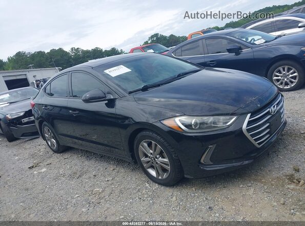 5NPD84LFXHH147619 2017 HYUNDAI ELANTRA Black Rear interior view