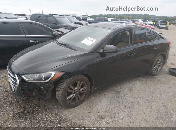 5NPD84LFXHH170379 2017 HYUNDAI ELANTRA Black Передня ліва чверть