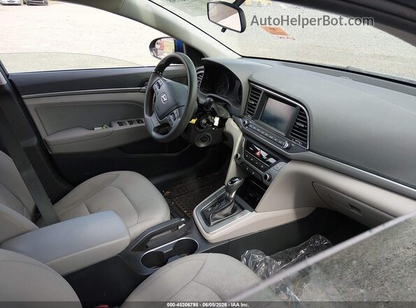5NPD84LFXHH196559 2017 HYUNDAI ELANTRA Blue Vista interior delantera
