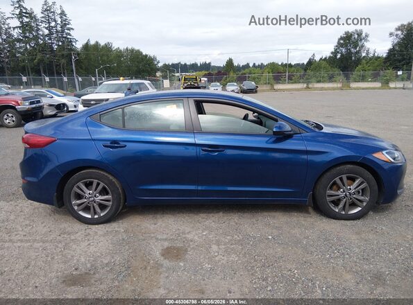 5NPD84LFXHH196559 2017 HYUNDAI ELANTRA Blue Vista interior trasera