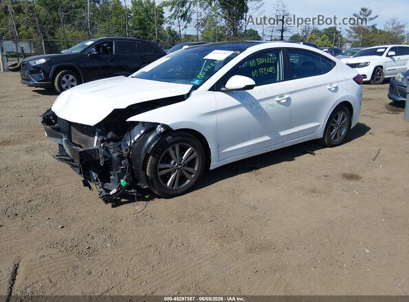 5NPD84LFXHH201114 2017 HYUNDAI ELANTRA White Vista tres cuartos delantera izquierda