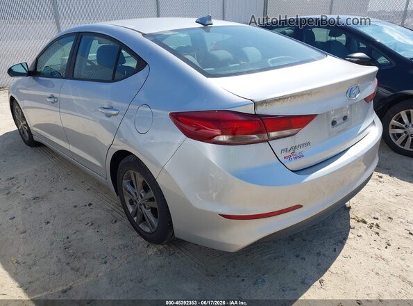 5NPD84LFXJH267832 2018 HYUNDAI ELANTRA Silver Rear left