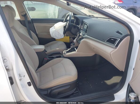5NPD84LFXJH306533 2018 HYUNDAI ELANTRA White Вид салону спереду