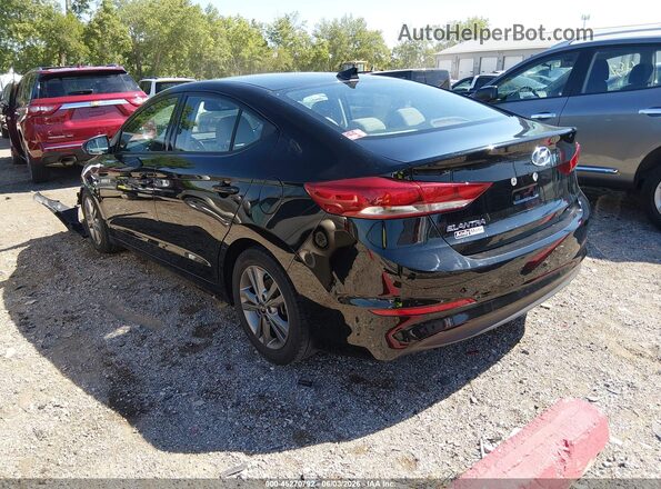 5NPD84LFXJH347230 2018 HYUNDAI ELANTRA Black Задня ліва чверть