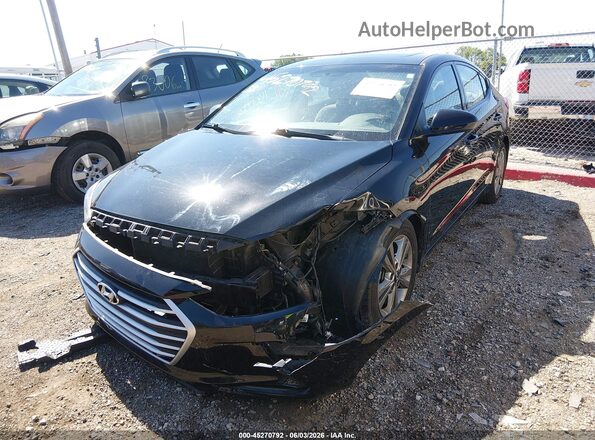 5NPD84LFXJH347230 2018 HYUNDAI ELANTRA Black Передня ліва чверть