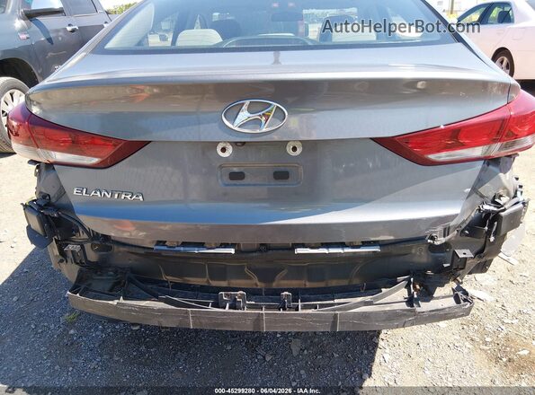 5NPD84LFXJH354016 2018 HYUNDAI ELANTRA Gray წინა ხედი