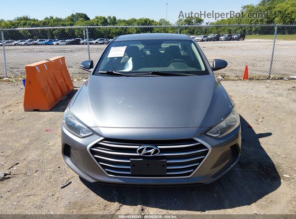 5NPD84LFXJH354016 2018 HYUNDAI ELANTRA Gray უკანა სალონის ხედი